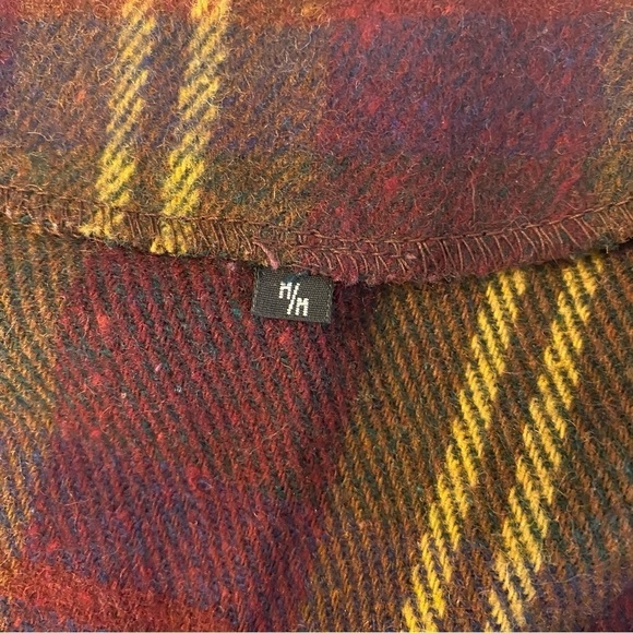 Vintage 70s Tartan Plaid Wool Blend Button Front Vest - Picture 12 of 15